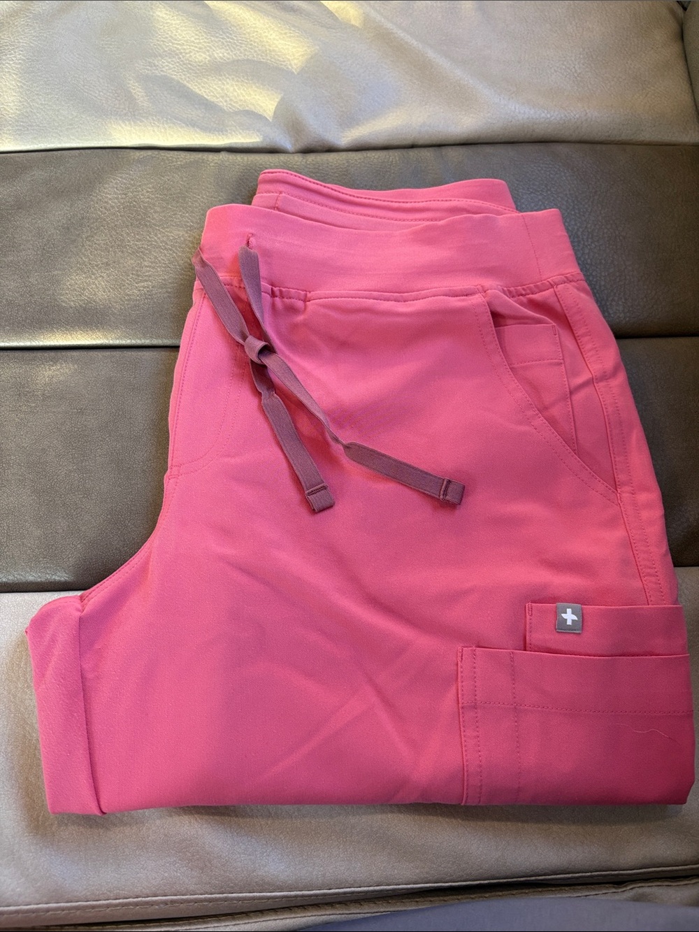 Figs Skinny Yola Pants - Large Petite, Desert Rose